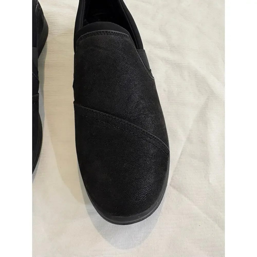 Clarks Cloudsteppers Slip-On Shoes Women’s 11 M Black Breeze Dawn Black